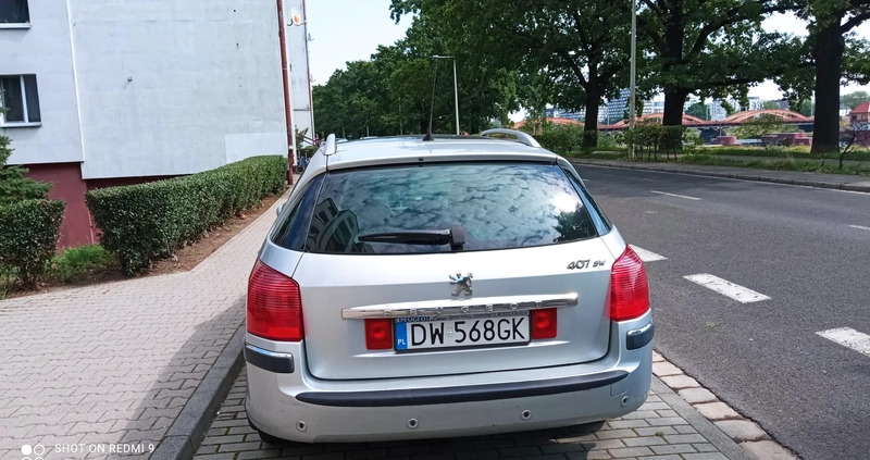 Peugeot 407 cena 12800 przebieg: 141565, rok produkcji 2006 z Wrocław małe 232